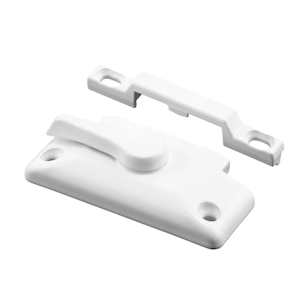 Prime-Line Window Sash Lock w/ Keeper, Fits Simonton Windows, 2-1/4 in. Hole Centers, Metal, White 1 Set F 2921